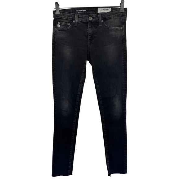 AG The Legging Ankle Super Skinny Ankle Jeans, Charcoal Black, Size 24 - Picture 1 of 6